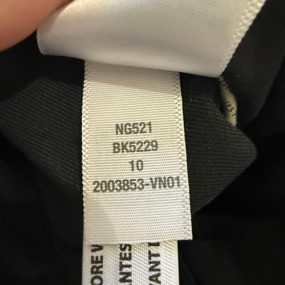 Madewell Harlow Black Wide Leg Pleated Linen Tencel Trousers Pants Size 10 Chic - Picture 9 of 11